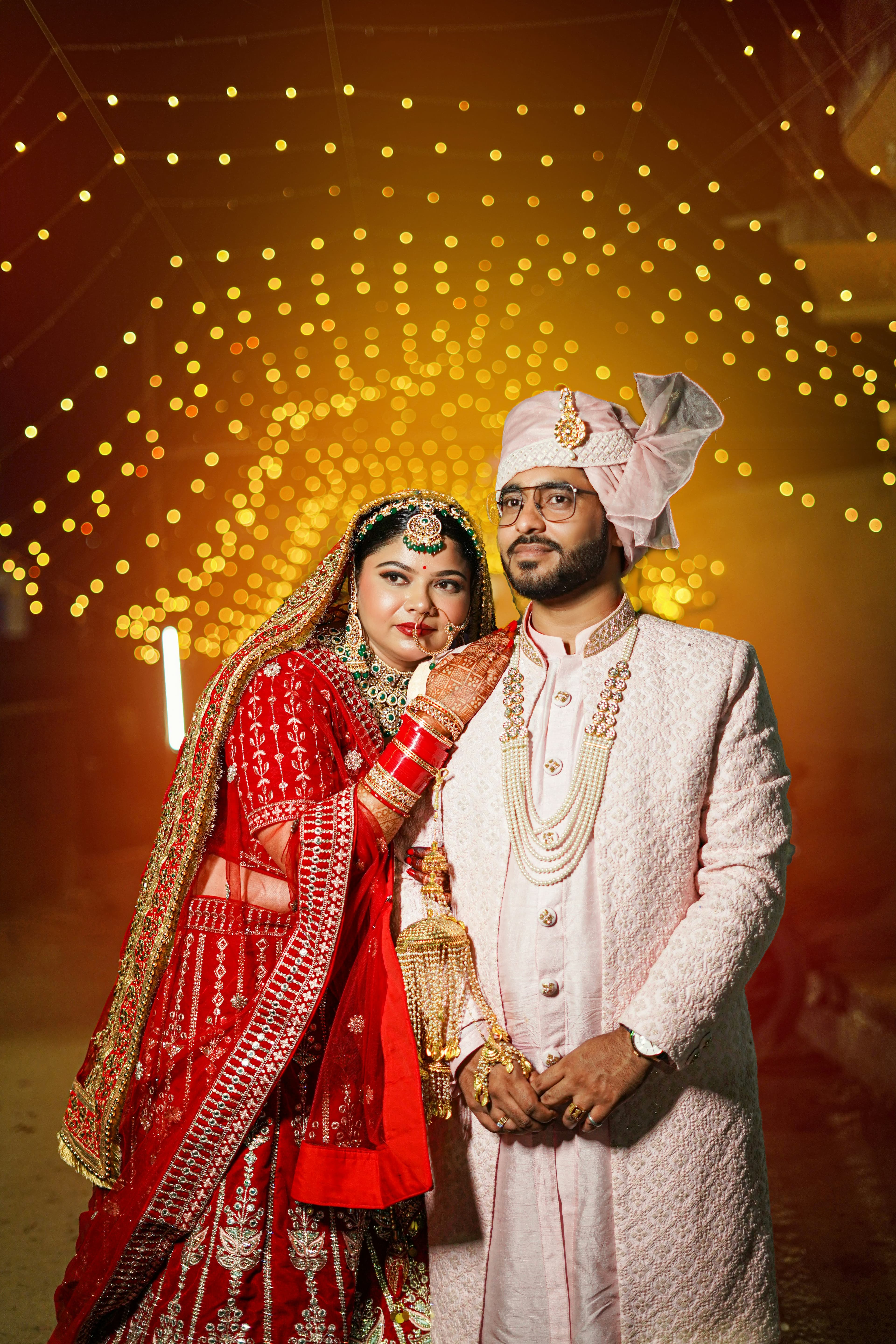 Bengali bride and groom portrait